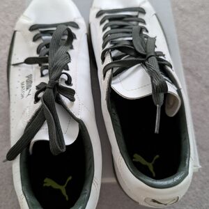 PUMA White and Black Sneakers